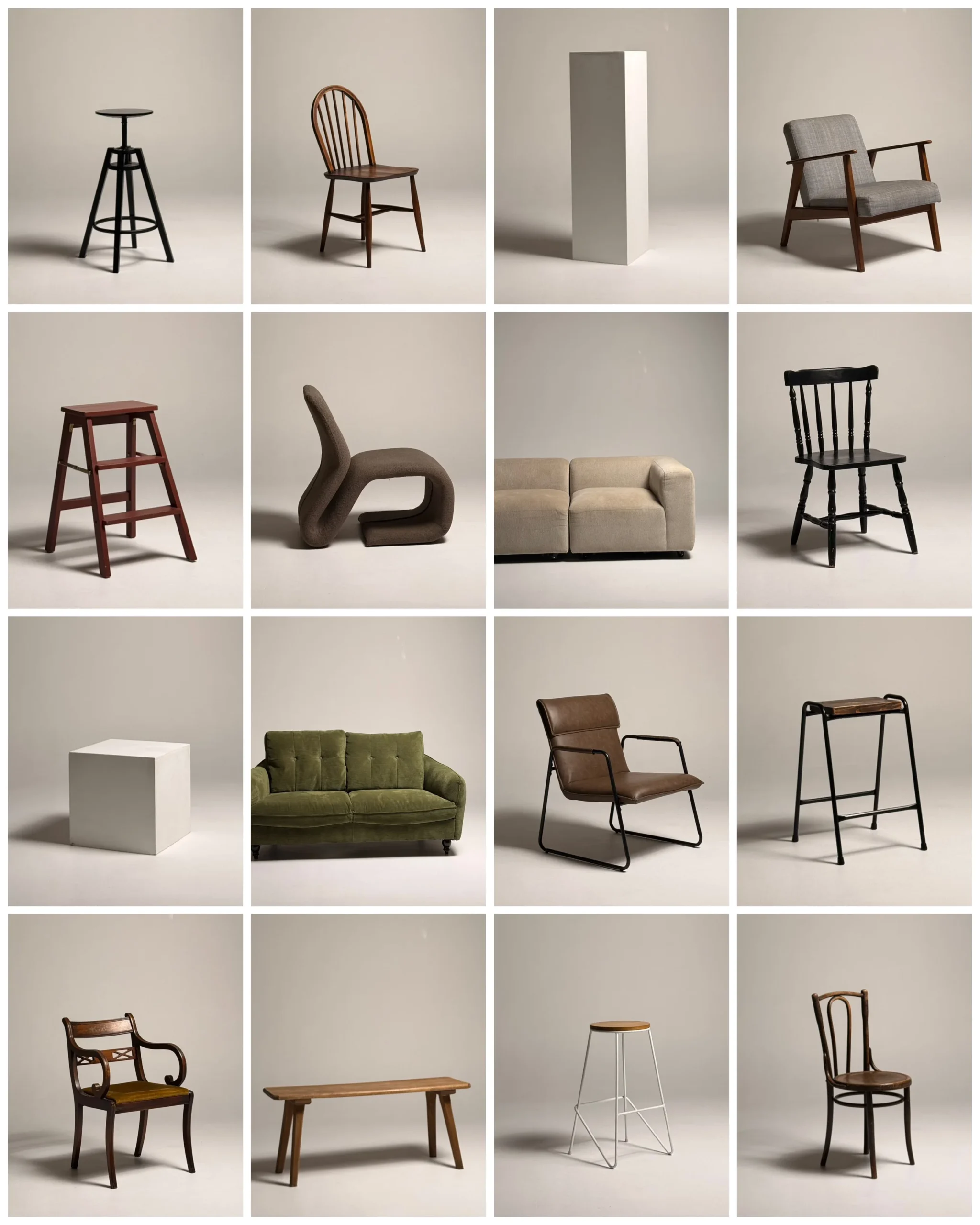 Furniture and props available for shoots at Lite Studio